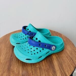 Joybees Blue Slip On Clogs Boys Size 8